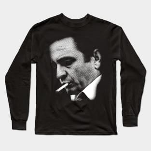 Johnny Cash Dots Long Sleeve T-Shirt